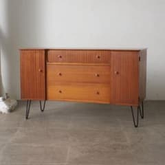 Uniflex サイドボード 鉄脚 英国 ミッドセンチュリーヴィンテージ