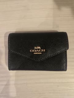 COACH ブラックレザー 名刺入れ - メルカリ