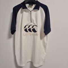 美品 CANTERBURY ラグビーシャツ ハーフジップ Lサイズ - メルカリ