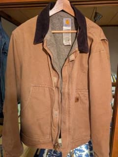 Carhartt ダック地 ジャケット ボアライナー ブラウン USA製のサムネイル