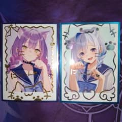 ホロライブ スリーブ 常闇トワ 天音かなた 2枚 単品 チェキ 猫耳