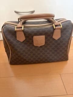 CELINE 美品 セリーヌ トリオンフ ミニボストンバッグ マカダム柄