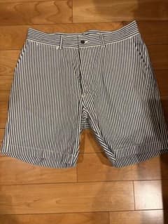 atlast butcher products ヒッコリーショーツ34 atlast butcher products ショーツ34ヒッコリーカラー - メルカリ