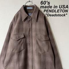 希少 USA製 60's ペンドルトン シャドーチェック オンブレシャツ