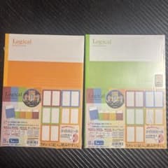 Logical スイングノート B5 オレンジ グリーン 5冊入りのサムネイル