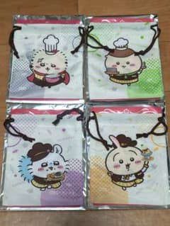 ちいかわ ココス 巾着　うさぎ　モモンガ　ラッコ　くりまんじゅうのサムネイル