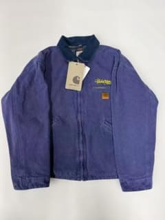 Carhartt×Stussy ネイビー デニムジャケット M - メルカリ