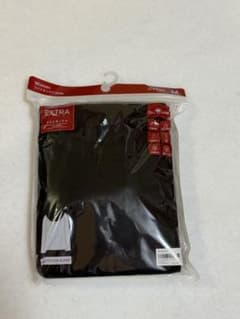 未使用 GU WARM ワイドネックT 長袖 M ブラック　ウォーム コットンのサムネイル