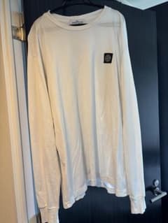 STONE ISLAND ホワイト コンパスロゴ ロンT - メルカリ