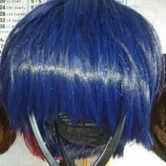 青×黒 青 ブラック×ブルー ウィッグのサムネイル