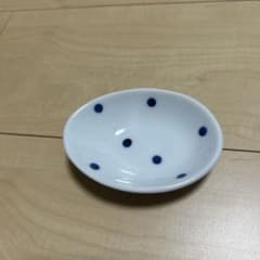 砥部焼 水玉模様 豆皿のサムネイル