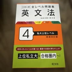 大学入試 全レベル問題集 英文法 4 私大上位レベルのサムネイル