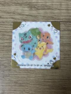 ポケモン シール フシギダネ ヒトカゲ ゼニガメ ピカチュウ　シークレットのサムネイル