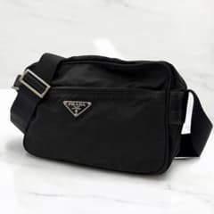 PRADA ナイロン カメラバッグ サコッシュ 三角ロゴ ブラック プラダ