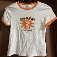 H&M DIVIDED 半袖Tシャツ ホワイト オレンジのサムネイル