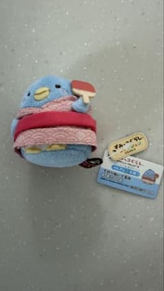 すみっコぐらし　ホテルで卓球スタイル　てのりぬいぐるみ　ぺんぎん(本物)のサムネイル
