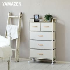 新品未使用箱不良　山善　チェストキャスター付き　YZFC-6010(BE/IV) 新品未使用箱不良 山善 チェストキャスター付き YZFC-6010(BE/IV