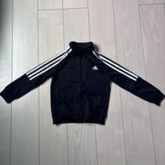 adidas キッズ ジャージ ジャケット ネイビーのサムネイル