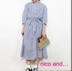 nico and… ストライプシャツワンピース⭐︎のサムネイル