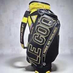 LE COQSPORTIF キャディバッグ イエロ- 9.5型 トリコロール - メルカリ