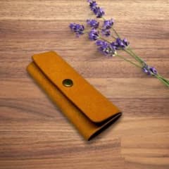 本革 キーケース イエロー マルゴー コンパクト キーホルダー 鍵ケース レザーのサムネイル