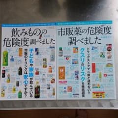 市販薬の危険度調べました:飲みものの危険度調べました  2冊セットのサムネイル