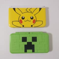 ニンテンドー3DSLLピカチュウ&Newニンテンドー2DSLLクリーパー難有