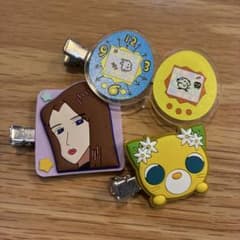 ヘアピン 3点セット クレヨンしんちゃん、お茶犬、たまごっちのサムネイル