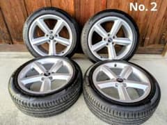 ①美品 23年18in夏タイヤ＋ホイール 8j ET47 215/50/18 ②美品 23年18in夏タイヤ＋ホイール 8j ET47 215/50/18 - メルカリ