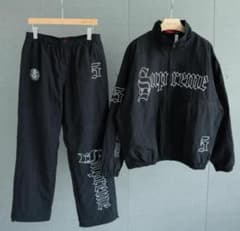 ち*♡様 SUPREME ブラック ナイロンジャケット・パンツセット Supreme ナイロンジャケット・パンツセット L ブラック - メルカリ