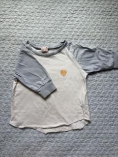 petit main ハート刺繍 ラグランTシャツ 80のサムネイル