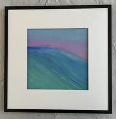 原画/抽象画/モダンアート/現代アート/アクリル画 GLASSY 海 空 波 原画/抽象画/モダンアート/現代アート/アクリル画 GLASSY 海 空 波