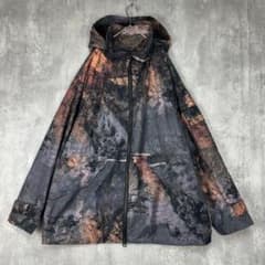 ♪美品 ZARA dnwr マーブルダイ マウンテンパーカー フード グレー 冬 