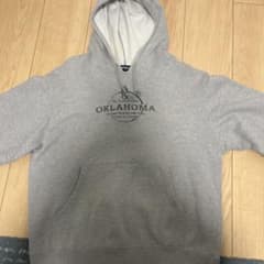 90s UNIQLO OKLAHOMA ロゴ プルオーバー パーカー グレー Mのサムネイル