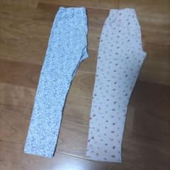 120cm レギンスパンツ2点セット（花柄）のサムネイル