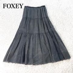 FOXEY✨️フォクシー シルクフレアスカート ロングティアード 2022