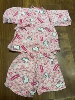 ハローキティ ベビー甚平 ピンク 桜柄のサムネイル