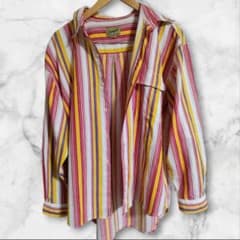 【ヴィンテージ】Dodgest 90s ストライプ 長袖シャツのサムネイル
