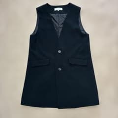 ROPE PICNIC ロングジレ ベスト ブラックのサムネイル