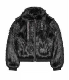 正規品 racerworldwide black fur bomberのサムネイル