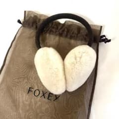 Y601-163 フォクシー ファーイヤーマフ アイボリー 耳あて 保存袋付き Y601-163 フォクシー ファーイヤーマフ アイボリー 耳あて 保存袋付き