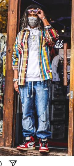 サプール SAPEUR sapeur デニムトラックパンツ ファーストモデル