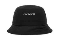 新品⭐︎国内完売　シンプルCarhartt WIP バケットハット　ブラックのサムネイル