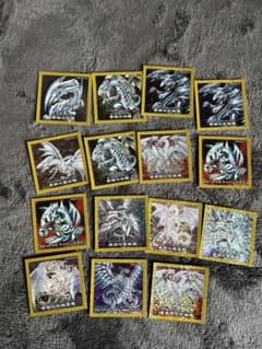 遊戯王OCG 青眼の白龍 ブルーアイズ シール ステッカー 14枚セット