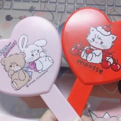 ♪ Mikko illustrations ミラー 手鏡 レッド ♪のサムネイル