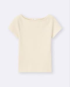GU リブニットボートネックプルオーバー【L】のサムネイル