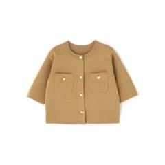 【美品】NATURAL BEAUTY BASICエンブレムボタンニットジャケットのサムネイル