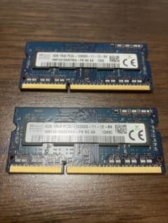 SK hynix ノートPC用メモリ 4GB 2枚セット 計8GB - メルカリ