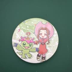 디지몬 어드벤처 Mimi & Palmon 캔 배지