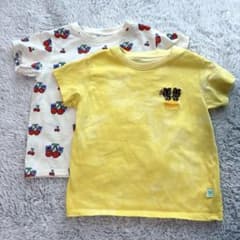 UNIQLO 아찔레 도부츠의 숲 T셔츠 100 사이즈 2벌 세트